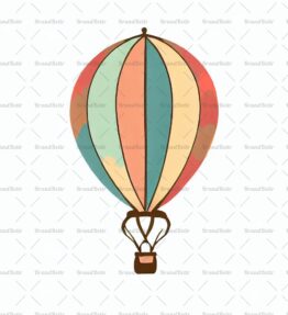 Verspielter Heißluftballon